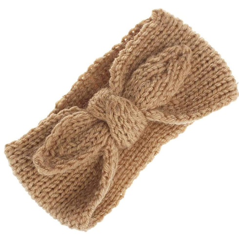 IZUS Turban Headband Baby Girl - Warm Rabbit Knot Hair Band, Knit Head Wrap for Newborn, Toddler and Children (One Size (Fit for 2 months to 7 Yea...
