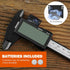 Caliper Measuring Tool 6 Inch,Vernier Caliper Digital Micrometer with Large LCD Screen, Auto-Off,Easy Switch from Inch Metric,Electronic Ruler Pla...