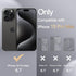 JETech Silicone Case for iPhone 15 Pro Max 6.7-Inch, Silky-Soft Touch Full-Body Protective Phone Case, Shockproof Cover (Black)......