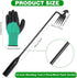 2 Pcs Weed Puller Tool with 2 Pairs of Garden Work Gloves, 4 Teeth Gardening Hand Weeder Tools, Stainless Steel Weeding Artifact Uprooting Remover...
