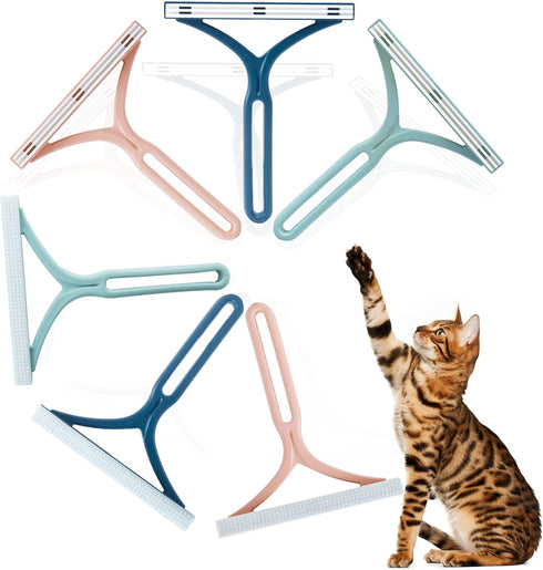 Dog Hair Remover for Couch, Cat Fur Removal Tool for Furniture, Pet Hair Remover Cleaner Brush for Clothes, Carpet, Bedding, Car, Reusable Scraper...