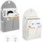 2 Pack Wall Hanging Organizer Bag with Pockets Fabric Storage Bag Basket Caddy Waterproof 01 01...