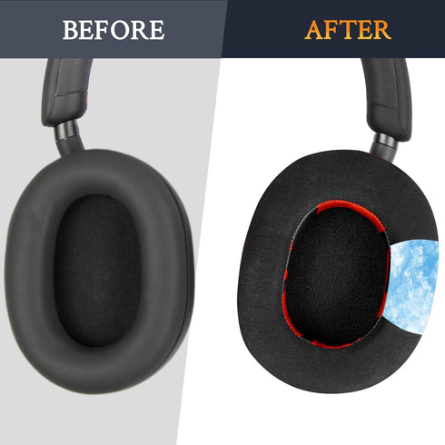 SOULWIT Cooling-Gel Replacement Earpads for Sony WH-1000XM5 (WH1000XM5) Noise Canceling Headphones, Ear Pads Cushions with High-Density Noise Isol...