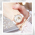 Women's Quartz Watch: Water-Resistant, Night-Luminous, High-End Ladies' Quartz Wristwatch with Calendar, Luxury Watch Gift (White+White)...