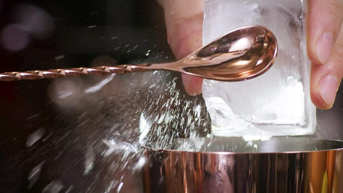 Barfly Teardrop Bar Spoon, End 11 13/16" (30 cm), Copper...