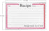 BeeSpring Recipe Card Covers. Clear Vinyl 3 x 5 Inch Kitchen Recipe Card Protectors, 3 x 5 Inch Set of 48...