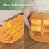 haakaa Silicone Nibble Freezer Tray -Breastmilk Teething Popsicle Mold - Baby Fruit Food Feeder Teether Tray - Baby Food Maker - Ice Cube Tray - 4...