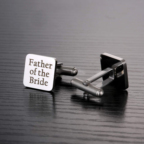 Father of The Bride Cufflinks, Father of The Bride Gift from Daughter, Gift for Dad on Wedding Day, I Loved You First Cuff Links...