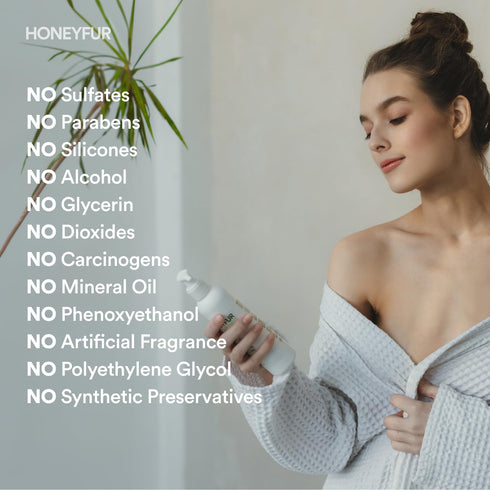 HONEYFUR pH Balanced Feminine Wash | Gentle Cleanser For Sensitive Skin | Natural Intimate Area Hygiene Wash – Sulfates & Paraben Free – Soothing,...