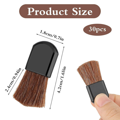 30Pcs Disposable Makeup Brushes, Small Blush Brushes Mini Cosmetic Brush Portable Powder Brush for Loose Powder Foundation Applicator Beauty Tool ...