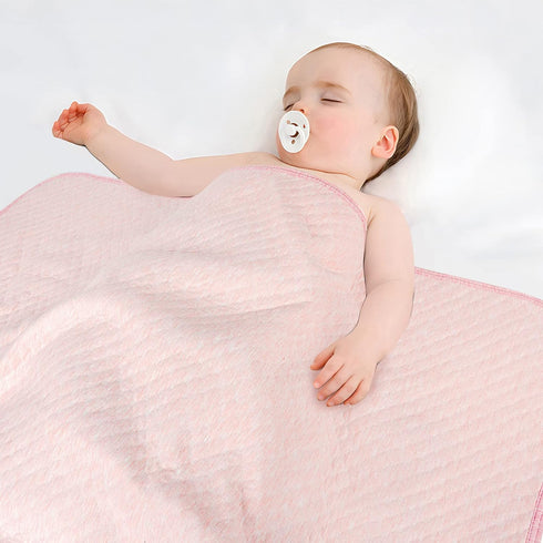 Organic Cotton Baby Blanket Warm, Breathable and Super Soft Quilted Toddler Blanket for Boys and Girls - Thermal Crib Blanket Thick and Light Weig...