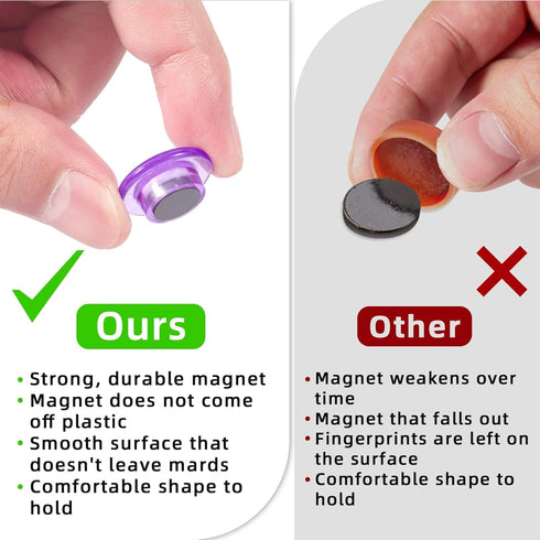 DIFIT 50 PCS Fridge Magnets Refrigerator Magnets for Whiteboard Magnets Round Magnets Strong Fridge Magnet Tiny Circle Magnets Funny Magnets for W...