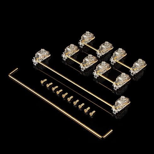 Keyboard Stabilizers Gold Plated PCB Screw-in Stabilizers 2u 6.25u 7u Mechanical Keyboard Stabilizers Mechanical Keyboard Accessories for 60/87 Ke...