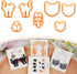 Puocaon Cat Polymer Clay Cutters - 7 Pcs Clay Cutters for Polymer Clay Jewelry, Cute Balloon Kitten Clay Earring Cutters, Cat Face Shape Polymer C...