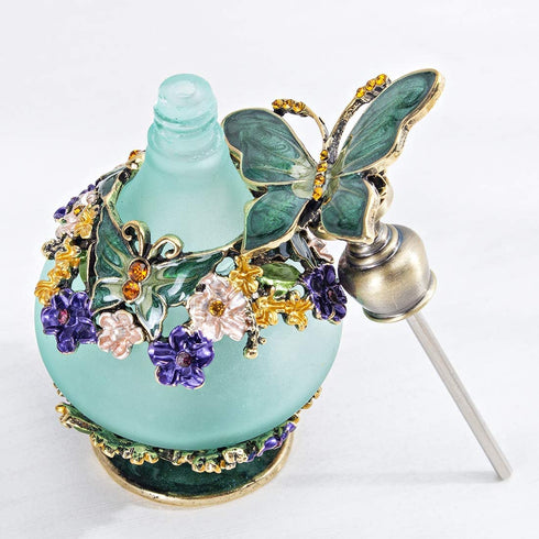 H&D HYALINE & DORA H&D Retro Mini Green Butterfly Perfume Bottle 24ml...