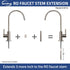 iSpring AFX3 Faucet Extender, Sliver...