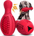 Treat Dispensing Dog Toys, Interactive Dog Treat Puzzle Toy for Large Dogs, Durable Rubber Dog Chew Toys to Keep Them Busy, Squeaky Dog Toys for A...