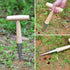 DSparts, Stainless Steel Sow Dibber for Garden Planting Seeds Bulbs Seedling Punch Hole Handle Tools with Wood Handle...