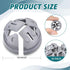 50 Pcs 3/8 In. - 1/2 In. Non Metallic Button Push-in Bulk Connector Gray NM Cable Connector Electrical Conduit Fittings Fits for 1/2 Inch Knockout...