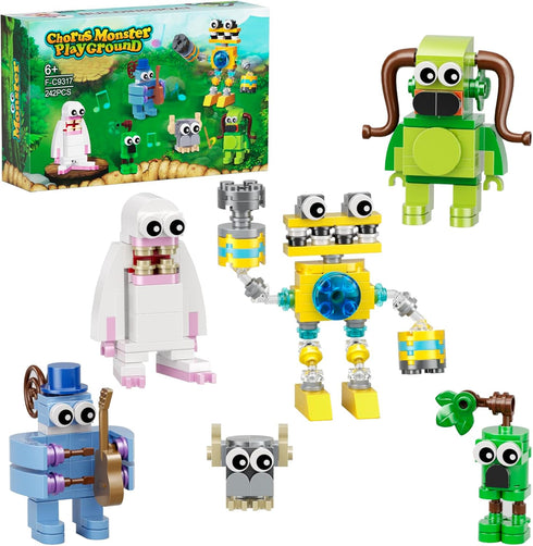 Singing Building Set, Monsters Action Figure Game Toy Collectible Decoration Building Toy, Great Gift for Fans, Boys and Girls 6+ Years Old (242 P...