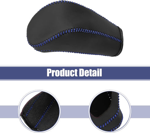 X AUTOHAUX Car Gear Shift Knob Cover Protector with Blue Thread for Chevrolet Cruze 2011-2015 Aveo 2007-2011...