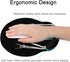 Britimes Ergonomic Mouse Pad with Wrist Support Black Human Skeleton Skull Non-Slip Rubber Base Mousepad for Home Office Gaming Working Computers ...