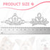 MTLEE 2 Pieces Dog Tiara Crown Hair Clips Clear Crystal Rhinestone Hair Barrettes Pet Crown Hair Clips Girls Puppies Barrette for Pet Dogs Groomin...