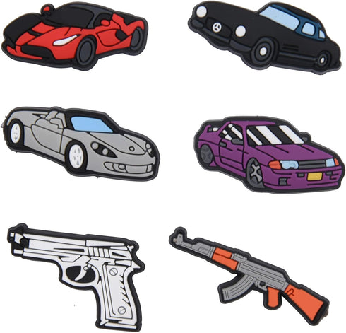 Lot of 30, 50, 100pcs Kid's Lovely Cartoon Shoe Charms Men Women Shoes Decoration for Boys Girls Birthday Gifts...