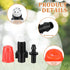 80 Pcs 1/4 Inch Drip Emitter Irrigation Drippers Misting Nozzles Adjustable Micro Spray Irrigation Emitters for Garden Agricultural Irrigation Pat...