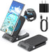 Wireless Charger for Samsung, RAUGEE Foldable 3 in 1 Fast Wireless Charging Station for Samsung Galaxy S24/24+/24 Ultra/S23 Ultra/S23+/S22/Z Fold/...