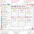 Weekly To Do List Notepad with 52 Undated Tear Off Sheets?8.5"×11") Weekly Desk Planner Pad with Spiral Binding for Women & Man, Work, School and ...