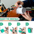 Mudder 3 Pieces 3D Sublimation Silicone Mug Wraps, 11 oz 12 oz and 15 oz Green Transfer Mug Mold Cup Clamp Fixture for Printing Cups Tumblers Subl...