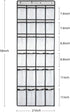 Over The Door Shoe Organizer, Hanging Shoe Organizer with 24 Mesh Large Pockets Door Shoe Rack Organizer for Men Women Kids Hanging Shoe Storage B...