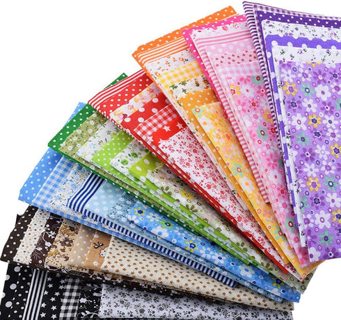 Fabric, 56 pcs/lot Top Cotton 9.8" x 9.8" (25cm x 25cm) Squares Patchwork, Precut Multi-Color and Different Pattern for Sewing Quilting Crafting, ...