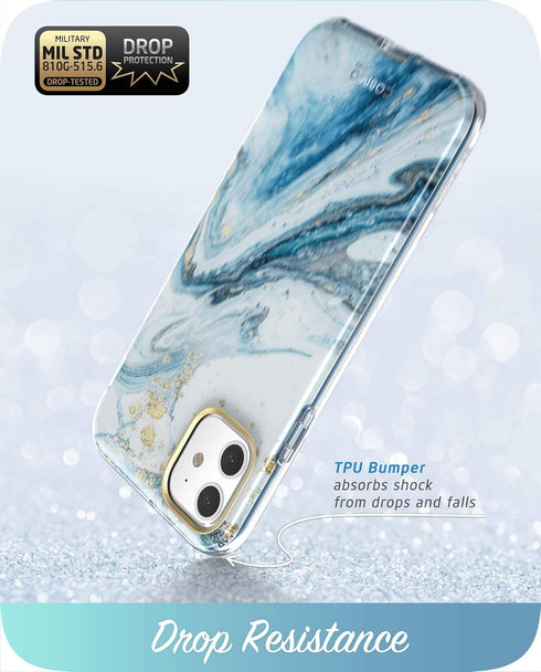 i-Blason Cosmo Series Case for iPhone 11 (2019 Release), Slim Full-Body Stylish Protective Case with Built-in Screen Protector, Blue, 6.1''...