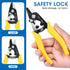 Fiber Stripper,6‘’ Cable Stripper with Safe Lock and Anti Slip Handle Klein Wire Stripper,Fiber Optic Tools,Fiber Splicing Tools,Fiber Stripping T...