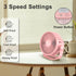 efluky USB Small Desk Fan, 3 Speeds USB Rechargeable Fan Built-in Battery, 360° Adjustment Portable Mini Fan Suitable for Home, Office and Travel,...