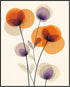 Posterizer 1 pcs-minimalist dainty flowers in orange and purple art 7-Abstract & Modern Art-Floral & Botanical Art-Chic Home Decor- unframed wall ...
