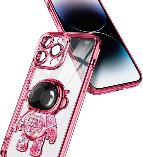 NGB Supremacy Compatible with iPhone 11 Pro Max Case (6.5 inch) with Tempered Glass Screen Protector/Wrist Strap, Liquid Floating Glitter Girls Wo...