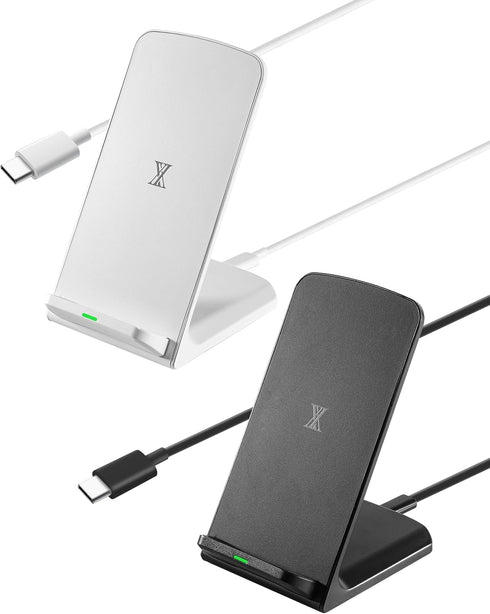 2-Pack Wireless Phone Charger Stand for Android & iPhone - 15W Fast Qi Charging Station for Google Pixel 3 4 XL 5 6 7 8 Pro Samsung Galaxy S25 S24...