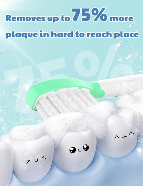 Toptheway Kids Toothbrush Heads for Philips Sonicare: Kids 7+ Standard Sonic Replacement Toothbrush Heads Compatible with Philips Sonicare, Pink G...