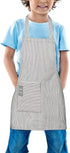 Kids Apron, Toddler Cotton Adjustable Bib Chef Apron with Pocket, For Children Age 2 to 5 years, Boys Girls...