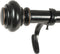 Decopolitan 27865-36BLK Urn Single Rod Set, 36 to 72-Inch, Antique Black...