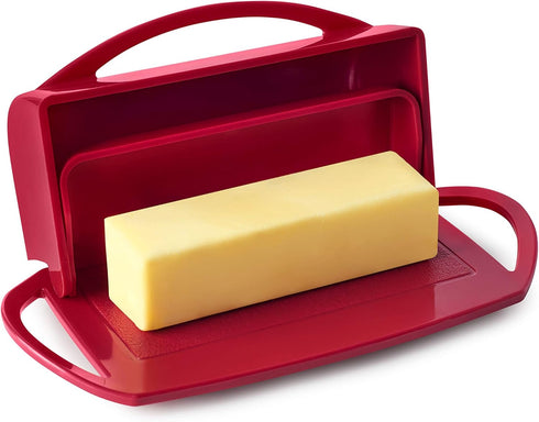 Flip-Top Butter Dish without Spreader (Red)...