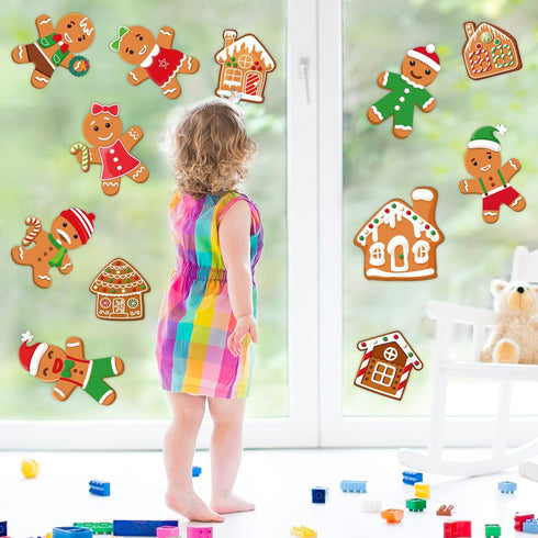Christmas Cutouts Xmas Gingerbread Classroom Bulletin Board Decorations Merry Christmas Party Supplies for Toddler Kids Students Classroom Decors...
