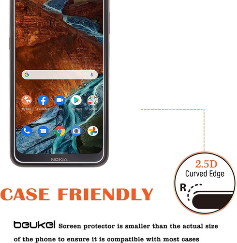 (3 Pack) Compatible for Nokia G300 5G Screen Protector Tempered Glass, (6.52 inch) Touch Sensitive,Case Friendly, 9H Hardness...