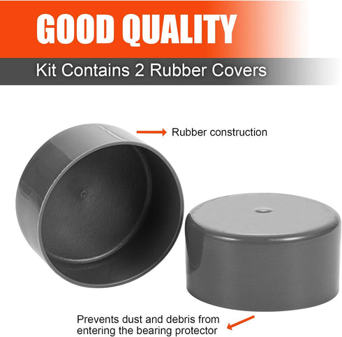 CZC AUTO Bearing Protector Bras 1.98 Inch Rubber Caps Dust Covers Replacement for Bearing Partner Bra for Trailer Boat Wheel, 2 Pack...