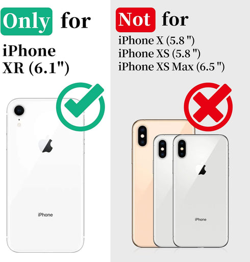 Cozycase Waterproof Case for iPhone XR, Shockproof Full-Body Rugged Bumper Case with Built-in Screen Protector for Apple iPhone XR 6.1 Inch 2018 R...
