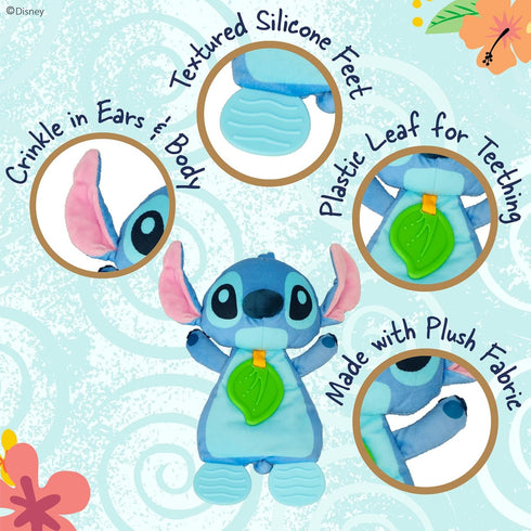 Kids Preferred Disney Baby's Lilo and Stitch - Stitch Plush and Sensory Crinkle Teether Toys for Newborn Baby Boys and Girls 10 inches...