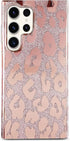 J.west Case for Samsung Galaxy S23 Ultra Case 6.8-inch,Luxury Metallic Glitter Leopard Print Design Slim Clear Soft Silicone Bumper Protective Pho...